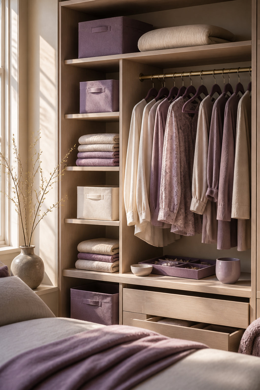 Organização para quarto e closet