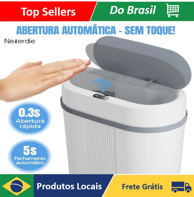 Lixeira Automática 12 Litros com Sensor Infravermelho