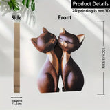 Escultura de Casal de Gatinhos