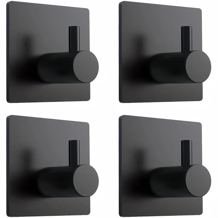 Ganchos Adesivos Modernos em Aço Inox
