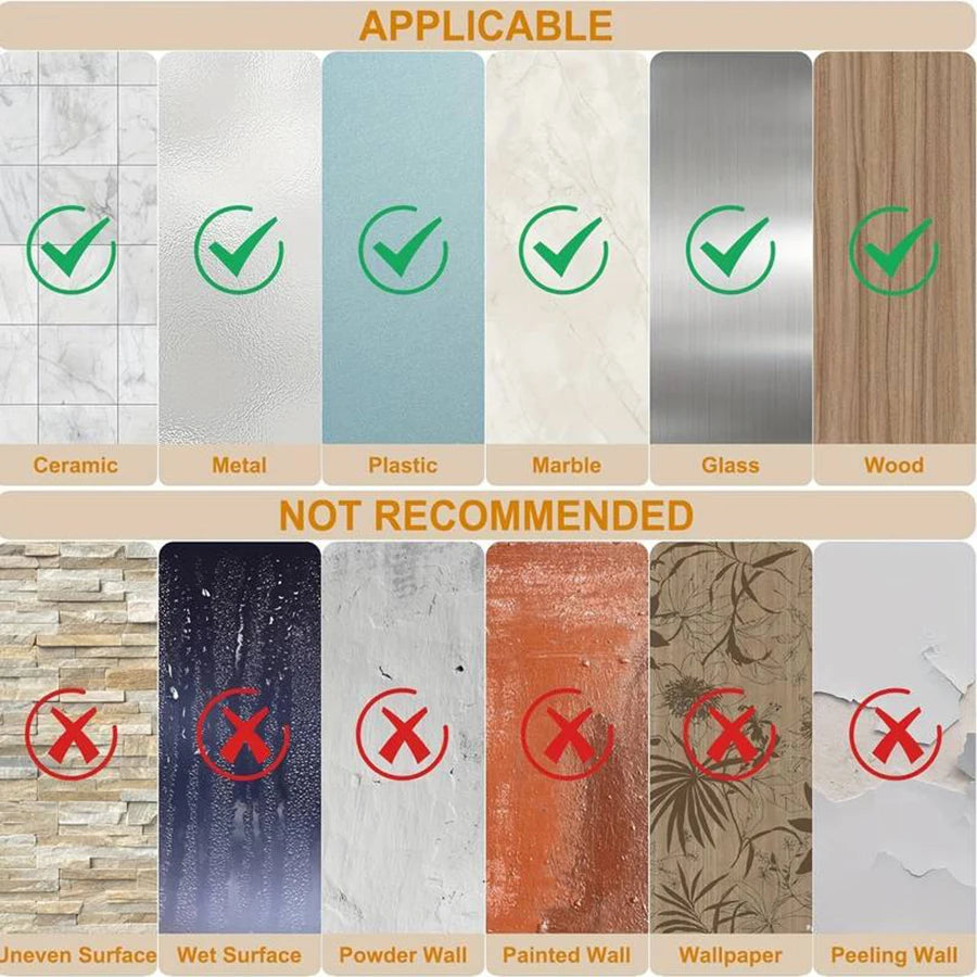 Ganchos Adesivos Modernos em Aço Inox