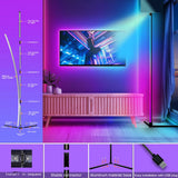 Luminária de Piso RGB com Sincronização de Música