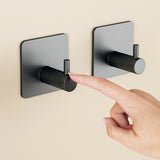 Ganchos Adesivos Modernos em Aço Inox