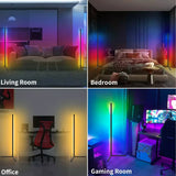 Luminária de Piso RGB com Sincronização de Música